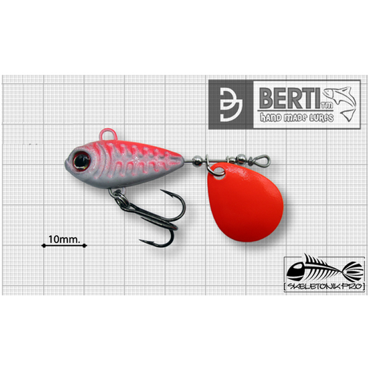 Linguriță Spinner Skeletonik Pro Berti - Fluo Orange 20g, Atractivitate Maximă