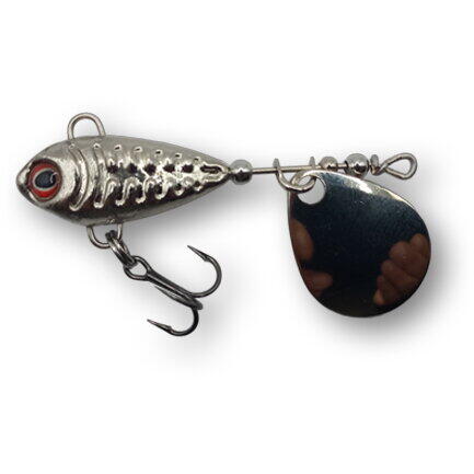 Linguriță Spinner Skeletonik Pro Berti - Nichel 10g, Atracție Garantată
