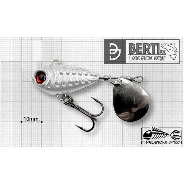 Linguriță Spinner Skeletonik Pro Colorado Berti - 20g, Nickel