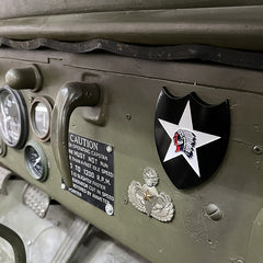 Logo Metalic 2nd Infantry Division nvt Fostex - Autenticitate Istorică Premium