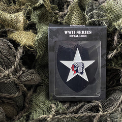 Logo Metalic 2nd Infantry Division nvt Fostex - Autenticitate Istorică Premium