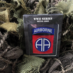 Logo Metalic 82nd Airborne Division Fostex - Omagiu Eroilor de Război