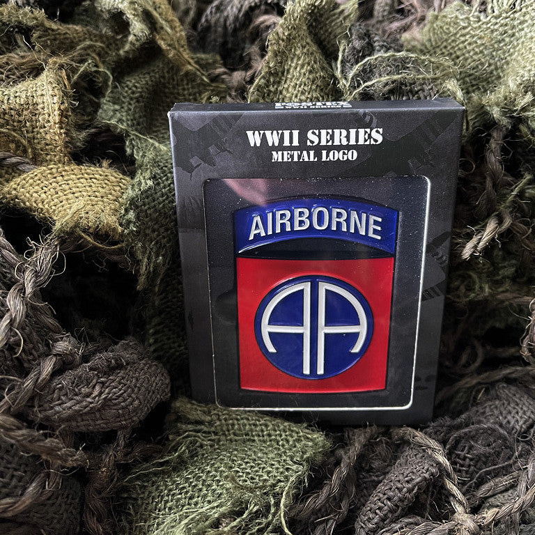 Logo Metalic 82nd Airborne Division Fostex - Omagiu Eroilor de Război