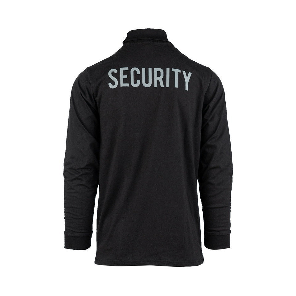 Longsleeve Securitate V-logo Mânecă Lungă Negru Fostex Garments - Protecție Tactică Esențială