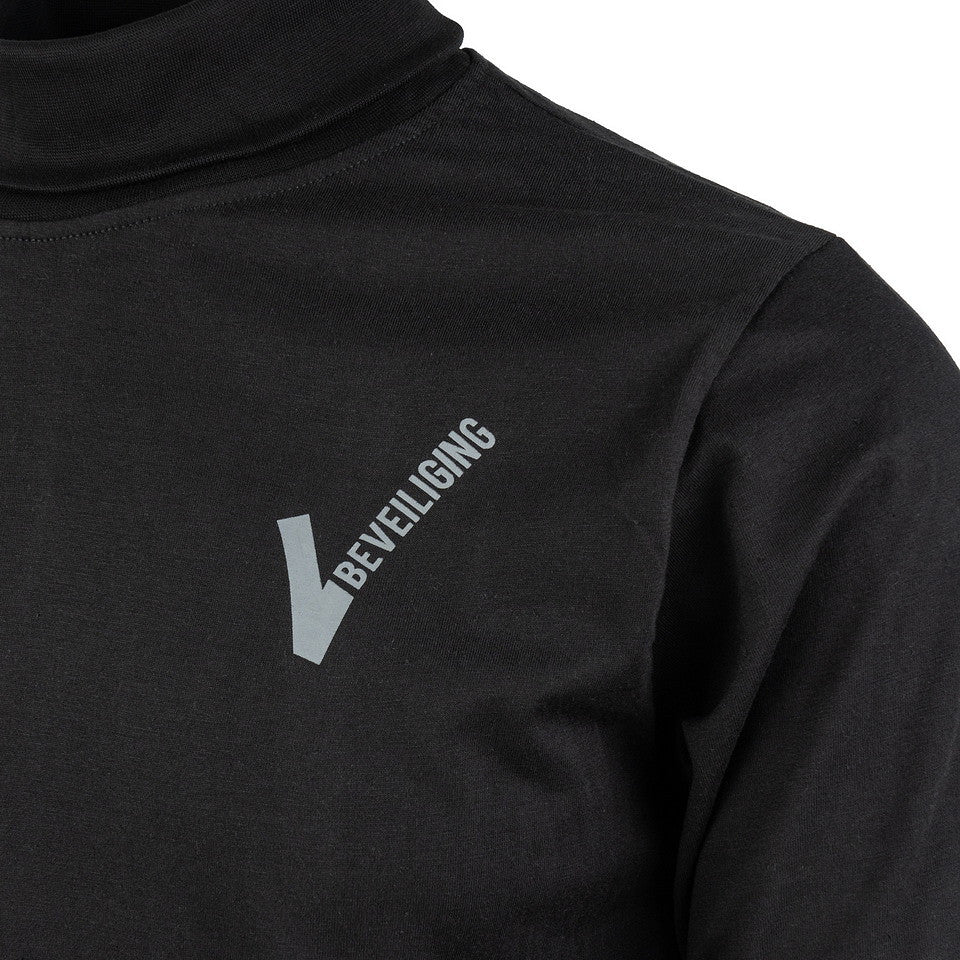Longsleeve Securitate V-logo Mânecă Lungă Negru Fostex Garments - Protecție Tactică Esențială