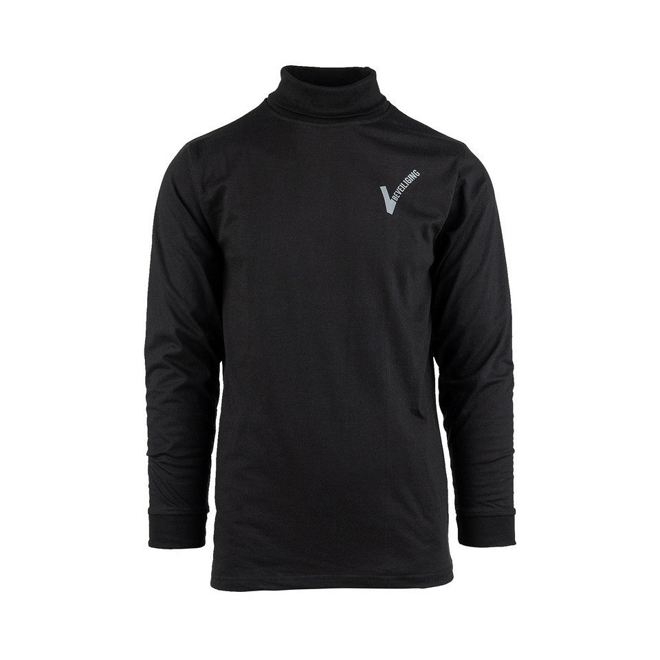 Longsleeve Securitate V-logo Mânecă Lungă Negru Fostex Garments - Protecție Tactică Esențială