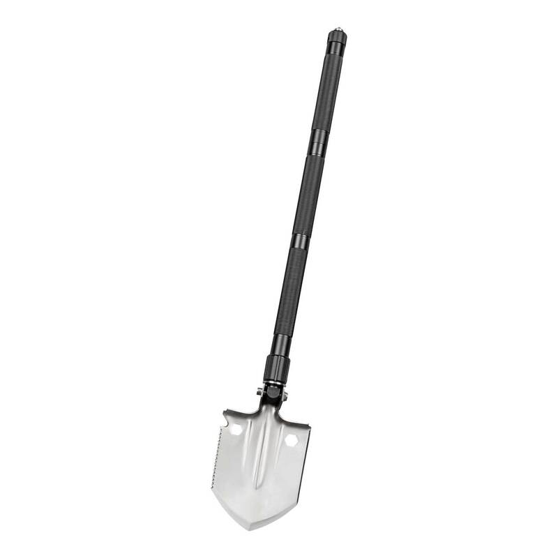 Lopată Multifuncțională Herbertz CJH Neagră - Aluminiu, Compactă & Robustă