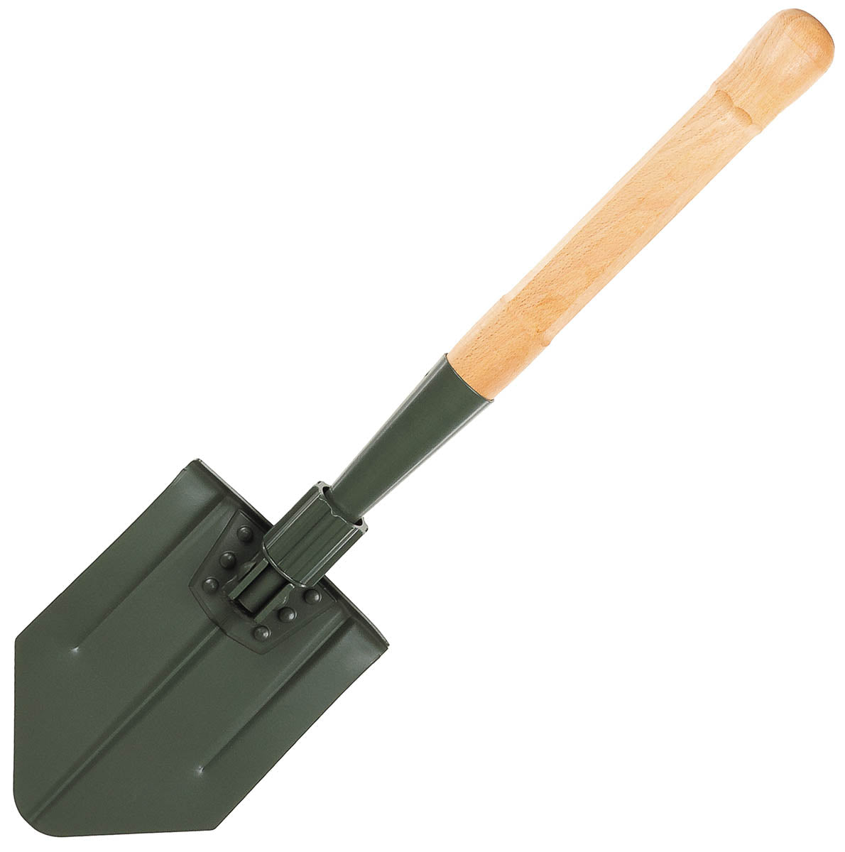 Lopată Pliabilă Elvețiană Verde OD MFH - Grosime Metal 2.3mm, Lg. 61cm