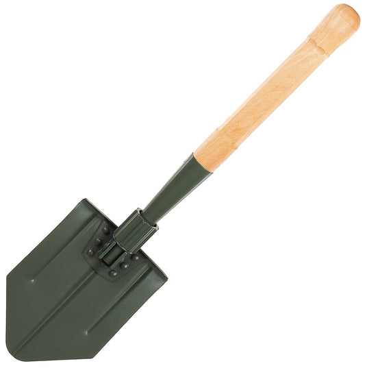 Lopată Pliabilă Elvețiană Verde OD MFH - Grosime Metal 2.3mm, Lg. 61cm