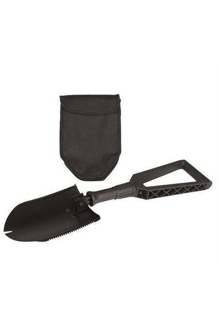 Lopată Pliabilă Mil-Tec – 59 cm, Lamă 16 x 22,5 cm, Neagră