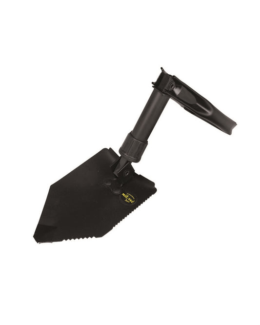 Lopată Pliabilă Mil-Tec BW Trifold – 56 cm, Metal, Neagră