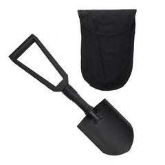 Lopată Pliabilă Trifold Shovel Mâner Plastic Negru - Echipament Esențial Robust