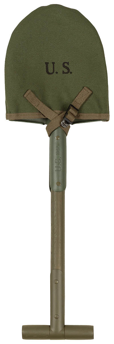 Lopată US T-Spaten M10 Oliv MFH - Lamă 21x17.5cm, Lungime 59cm