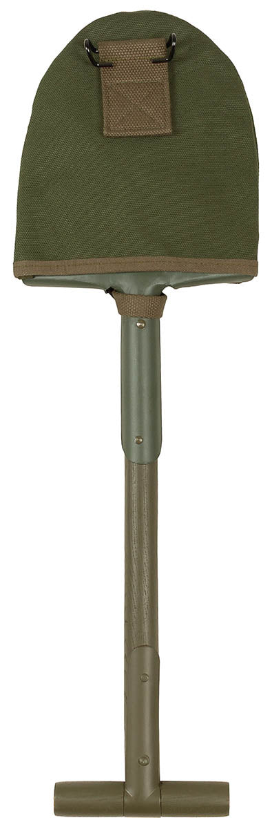 Lopată US T-Spaten M10 Oliv MFH - Lamă 21x17.5cm, Lungime 59cm