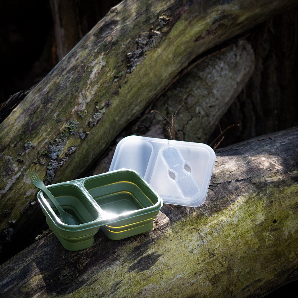 Lunchbox Pliabilă "Opvouwbare" Verde - Gata de Acțiune, Oriunde