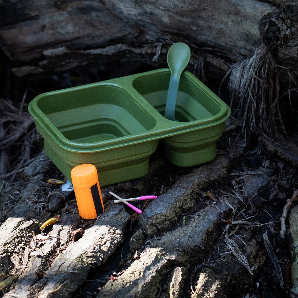 Lunchbox Pliabilă "Opvouwbare" Verde - Gata de Acțiune, Oriunde