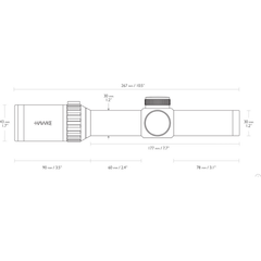 Lunetă Vantage WA FD Hawke - 1-8x24, Iluminare, Câmp Vizual Larg - 3