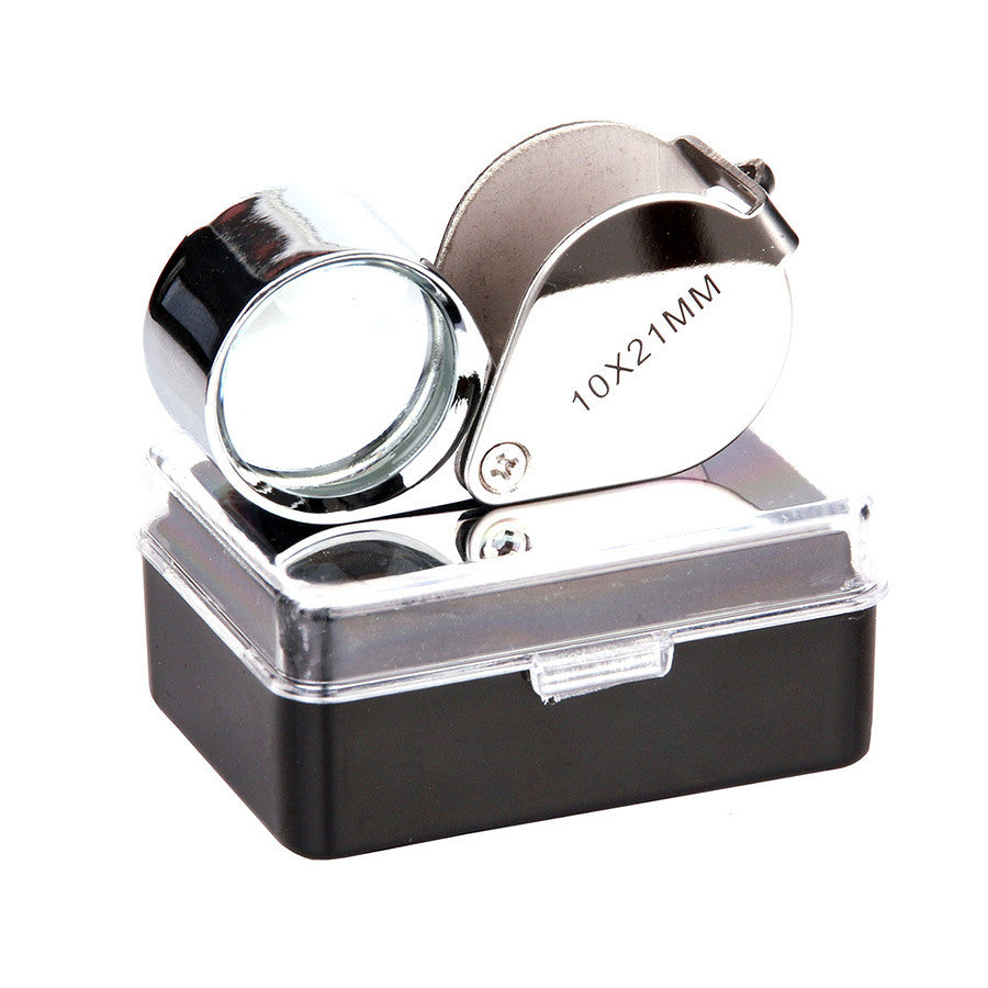 Lupă Vergrootglas 10x21mm Zilver/Chrome - Precizie Tactică Absolută