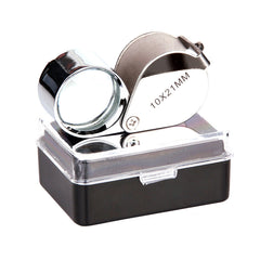 Lupă Vergrootglas 10x21mm Zilver/Chrome - Precizie Tactică Absolută
