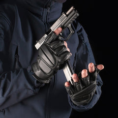 Mănuși Fingerless Assault Tactical Mk.1 M-Tac - Negru, Piele