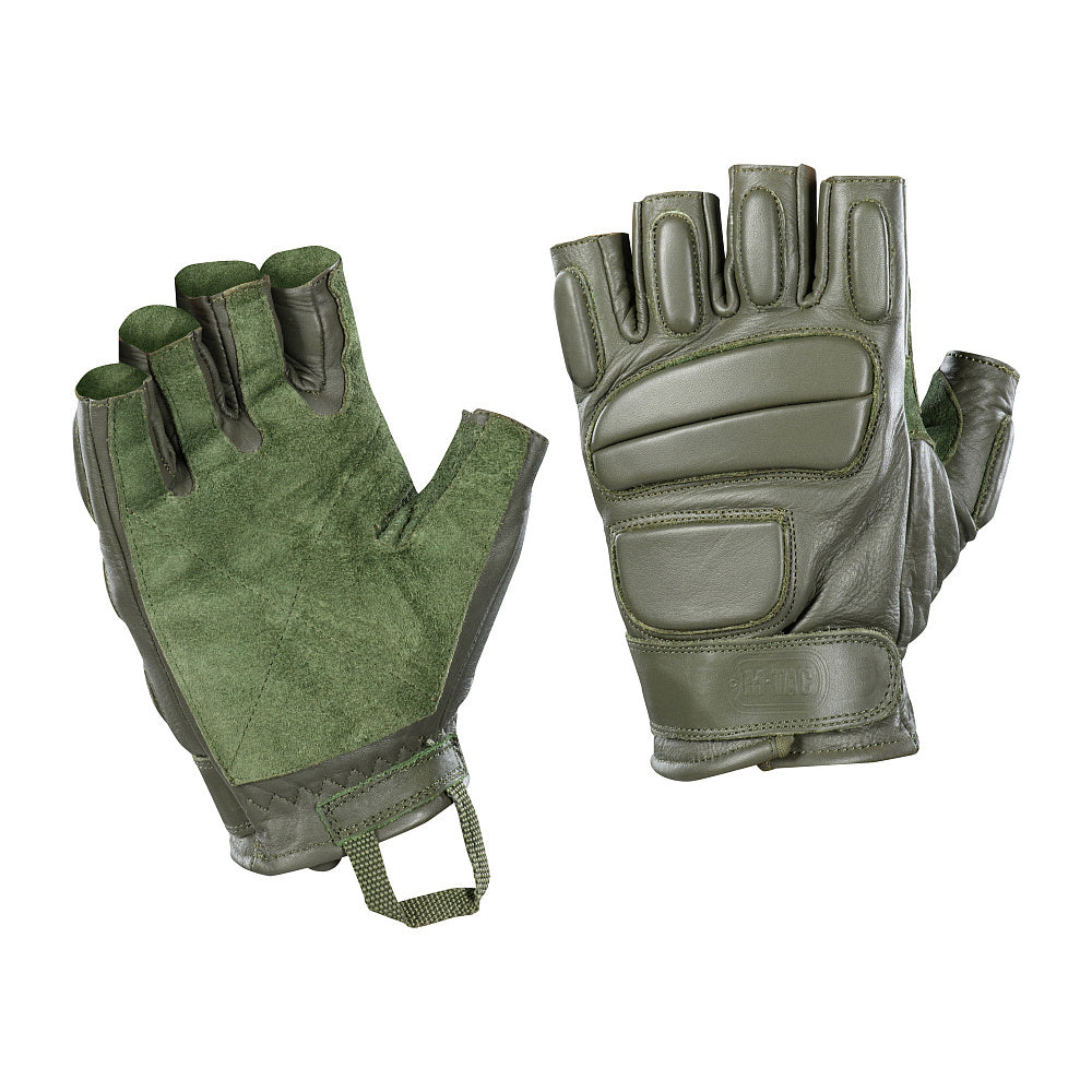 Mănuși Fingerless Assault Tactical Mk.1 M-Tac - Olive, Piele Naturală