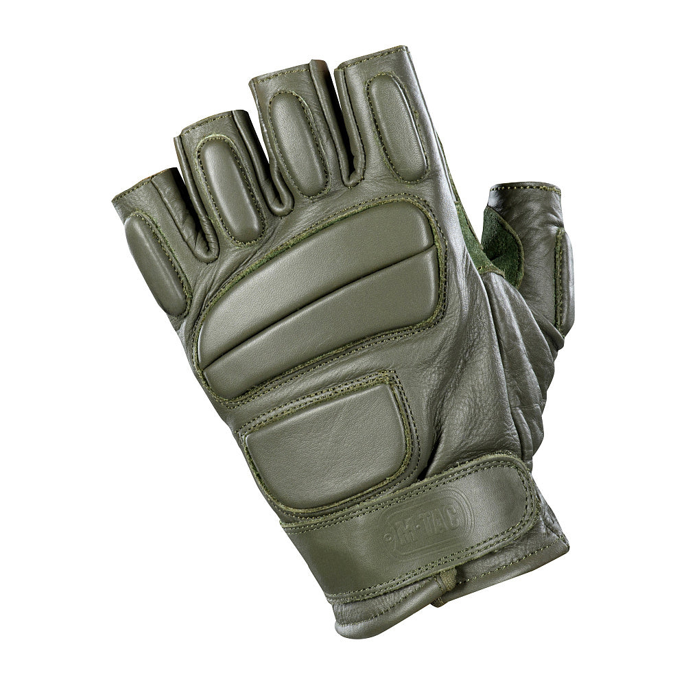 Mănuși Fingerless Assault Tactical Mk.1 M-Tac - Olive, Piele Naturală