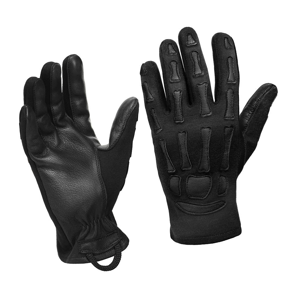 Mănuși M-Tac Skeleton Nomex - Rezistență la Foc și Aderență Sporită Negre
