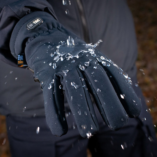 Mănuși Soft Shell Thinsulate M-Tac - Navy Blue, Tactice