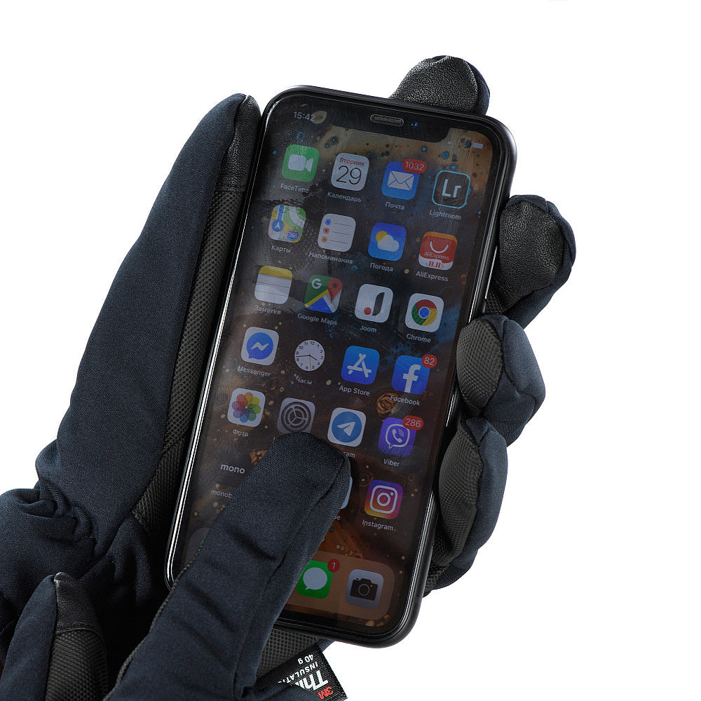 Mănuși Soft Shell Thinsulate M-Tac - Navy Blue, Tactice