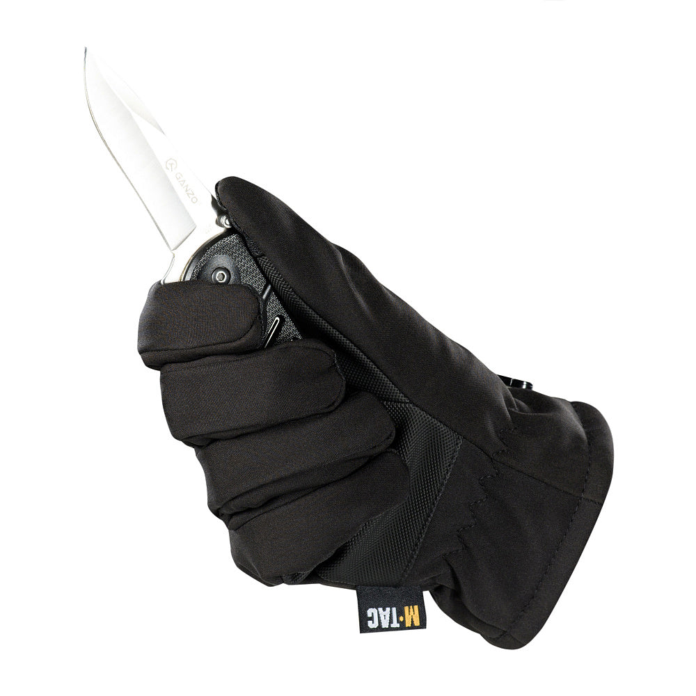 Mănuși Soft Shell Thinsulate M-Tac - Negre, Izolate Termic