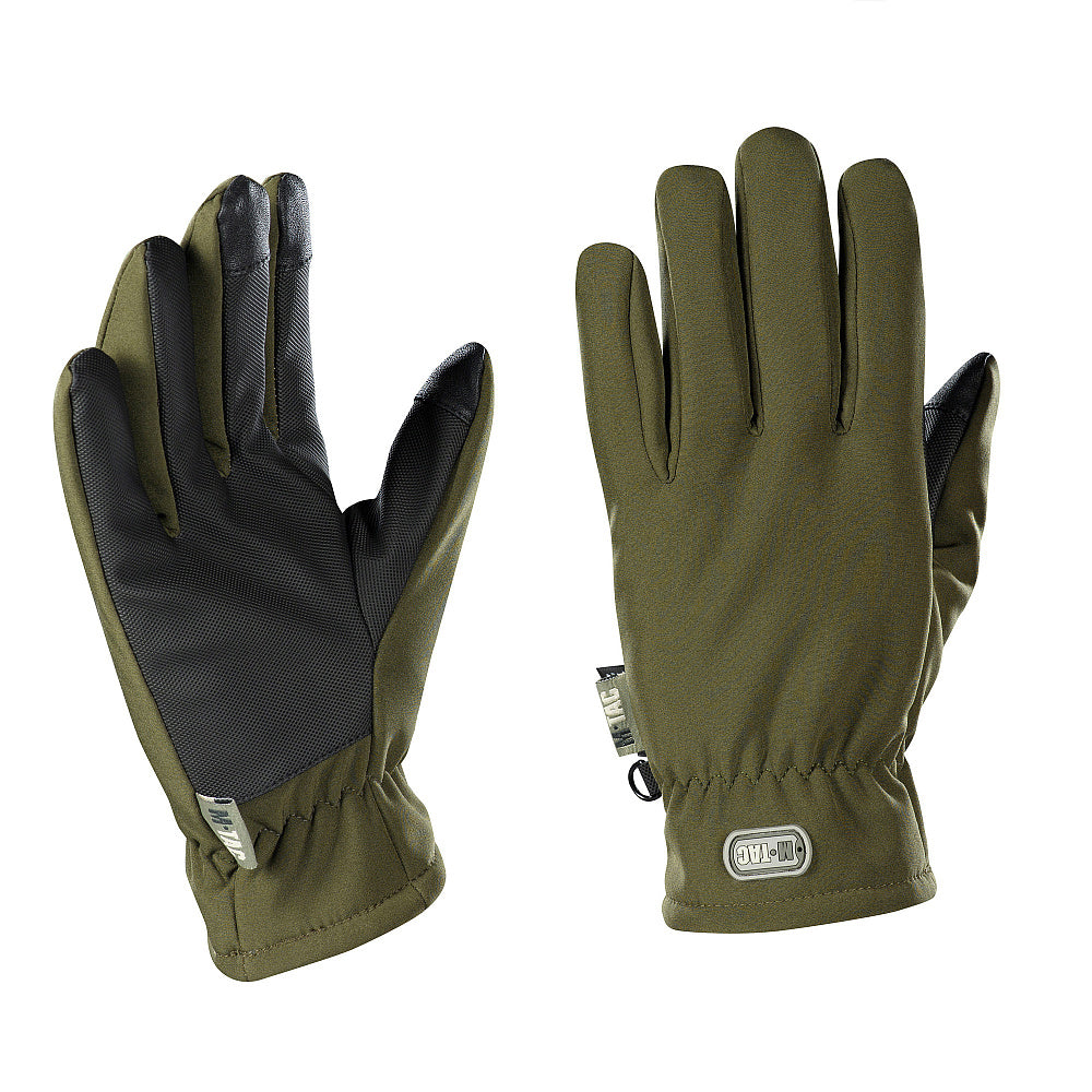 Mănuși Soft Shell Thinsulate M-Tac - Protecție Termică & Tactilă Olive