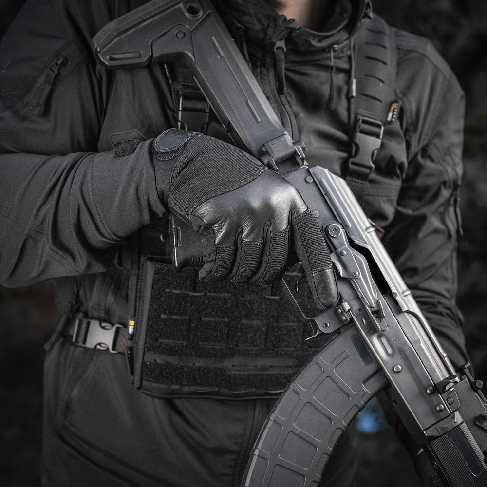 Mănuși Tactice Police Gen.2 M-Tac - Negru, Antiderapante