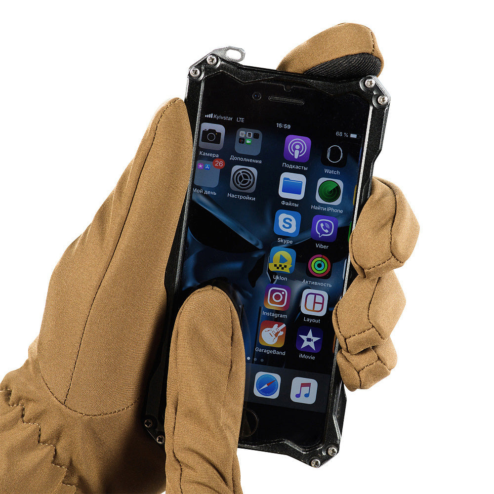 Mănuși Winter Soft Shell M-Tac - Coyote, Protecție Vreme Rece