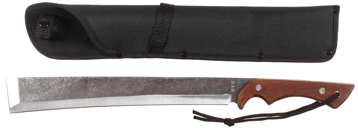 Macetă Tapanga MFH - Lamă Stonewashed, Mâner Lemn Ergonomic