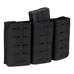 Mag Pouch Lasercut pentru QR Plate Carrier Negru - Acces Rapid & Reîncărcare Eficientă