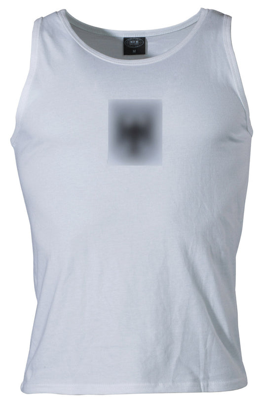 Maieu BW Tank-Top cu Vultur Alb MFH - 100% Bumbac, 170g/m²