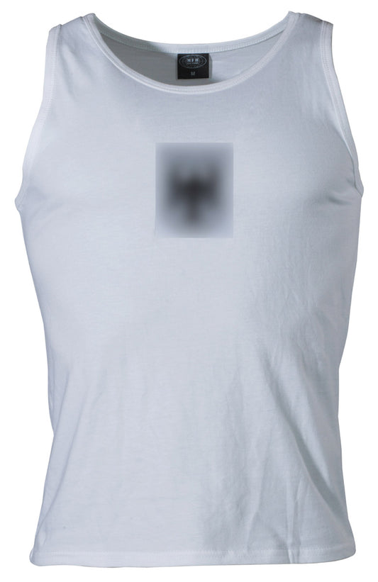 Maieu BW Tank-Top cu Vultur Alb MFH - 100% Bumbac, 170g/m²