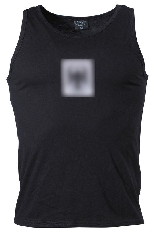 Maiou BW Tank-Top cu Vultur Negru MFH - 100% Bumbac, 170g/m²