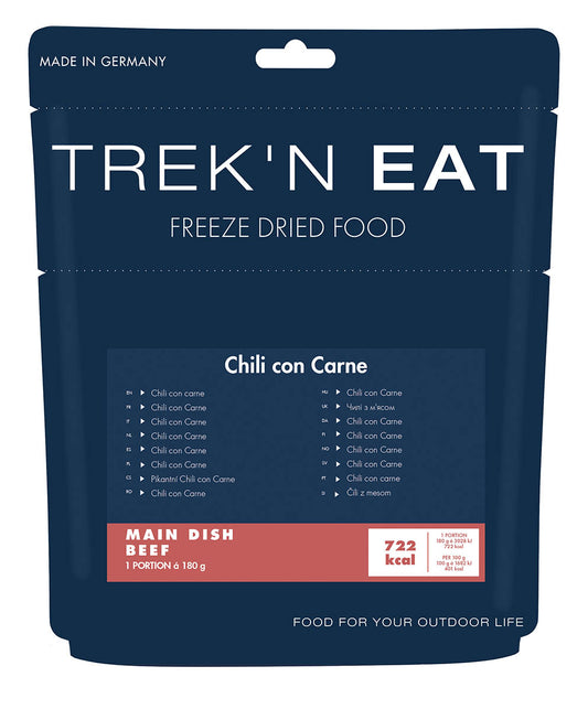 Mâncare deshidratată Chili con Carne TrekNEat - 12% Carne Vită, Preparare Rapidă