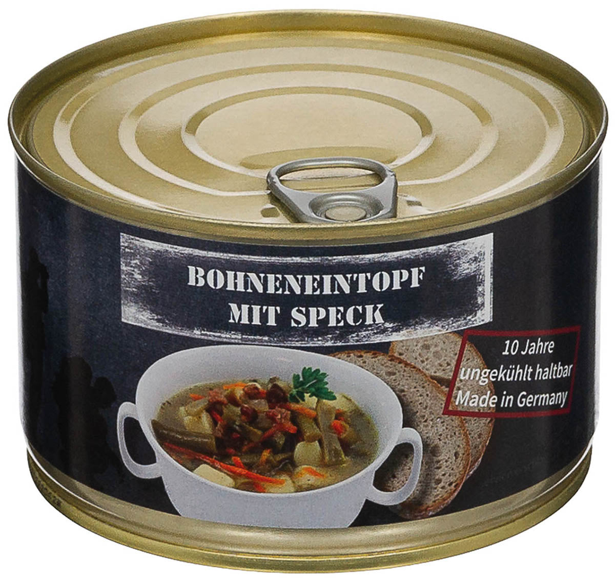 Mâncare la conservă Tocană de fasole cu șuncă MFH - 400g, Fără Gluten