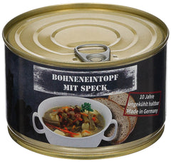 Mâncare la conservă Tocană de fasole cu șuncă MFH - 400g, Fără Gluten