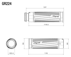 Manșoane Ghidon "30Gradi" Rizoma - Ergonomie Inovatoare 22mm