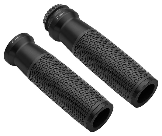 Manșoane Ghidon Rizoma Urlo Ø 22mm - Aluminiu Anodizat Negru