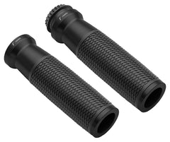 Manșoane Ghidon Rizoma Urlo Ø 22mm - Aluminiu Anodizat Negru