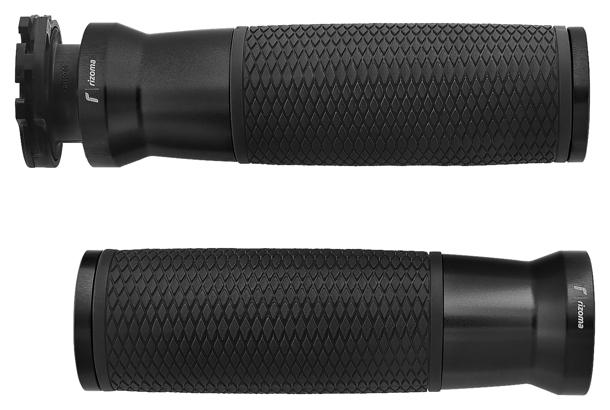 Manșoane Ghidon Rizoma Urlo Ø 22mm - Aluminiu Anodizat Negru