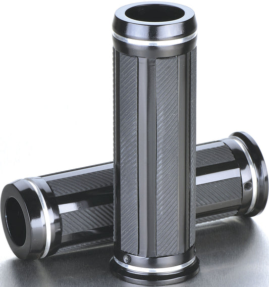 Manșoane Ghidon "Stripes" Louis - Aluminiu Frezat, Grip Superior