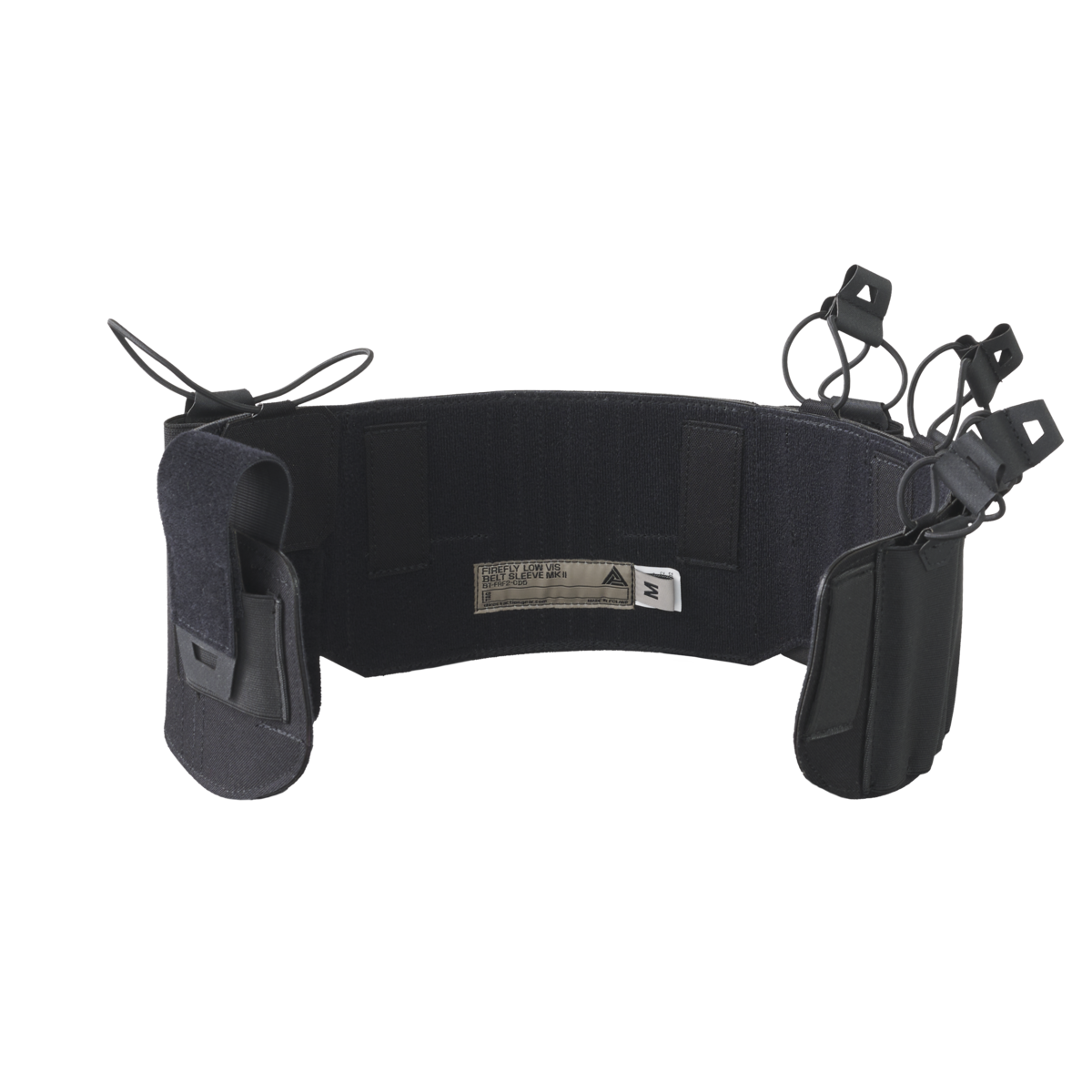 Manșon Centură Tactic Helikon-Tex Low Vis MKII Negru, Rigidizat