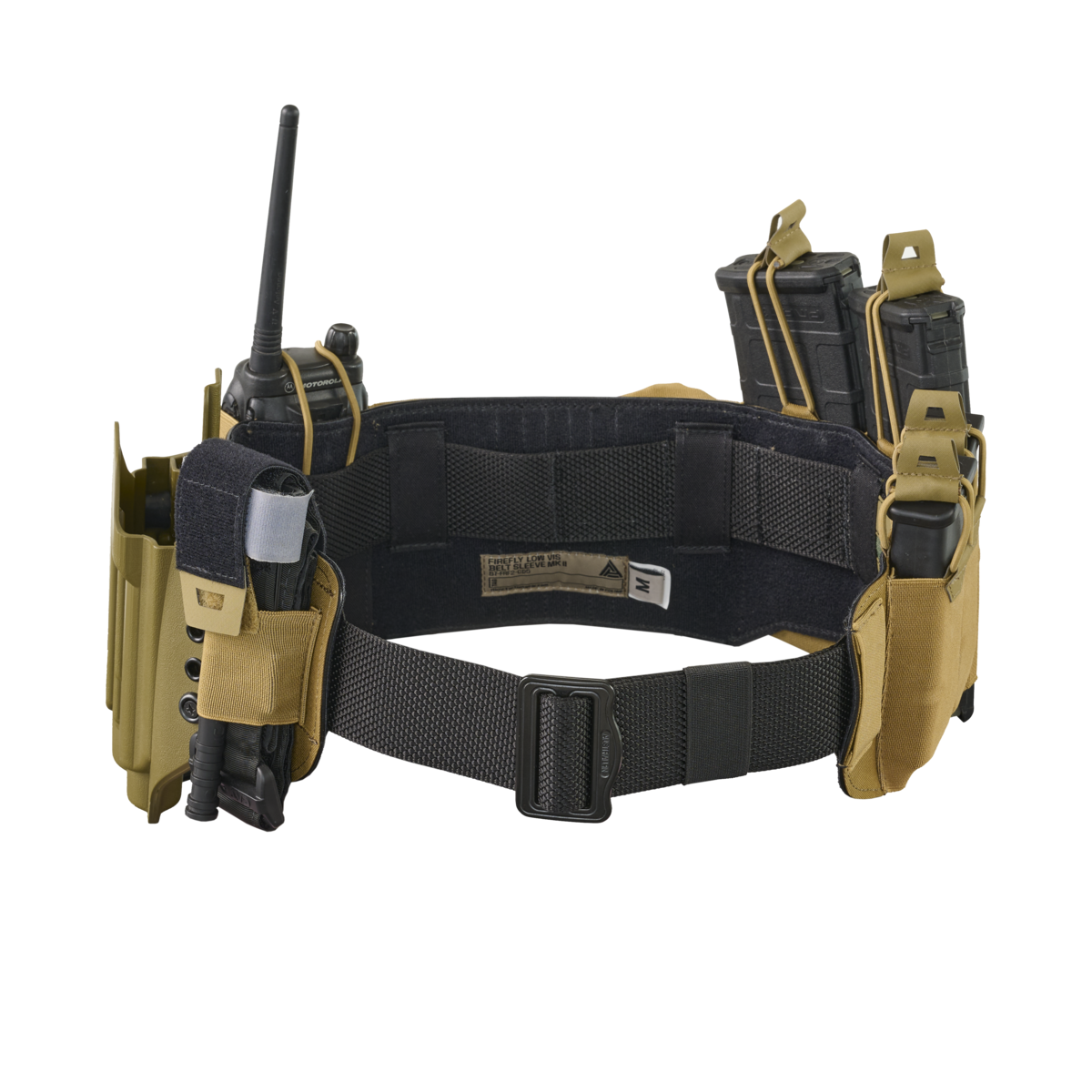 Manșon Centură Tactic Helikon-Tex Low Vis MKII Negru, Rigidizat