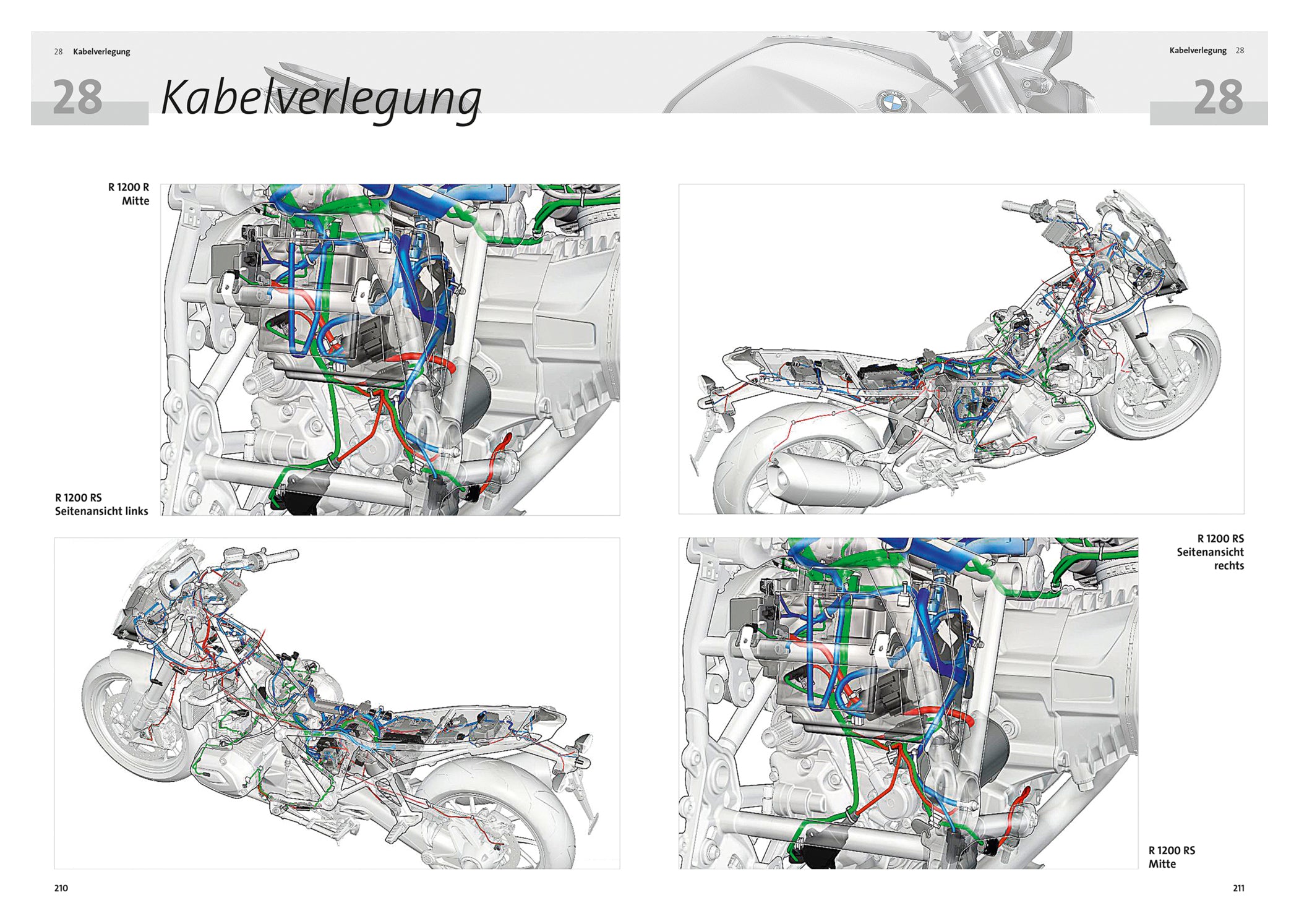 Manual Reparații BMW R1200/R1250R/RS motopool - Detaliat, Ilustrat