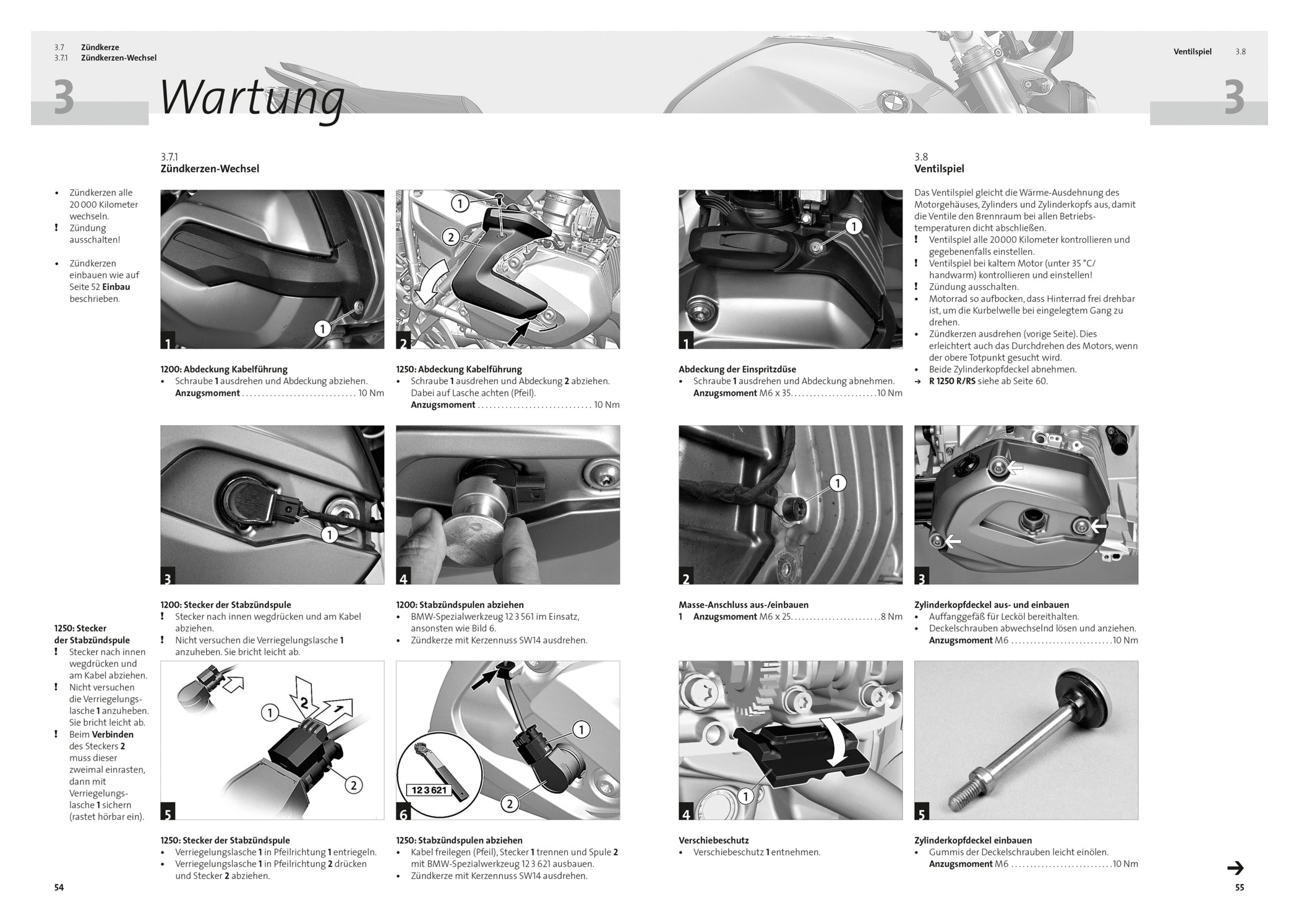 Manual Reparații BMW R1200/R1250R/RS motopool - Detaliat, Ilustrat